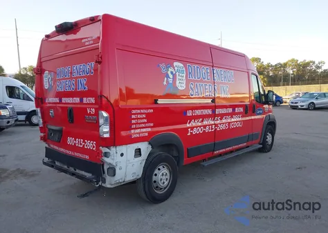 2020 Ram Promaster 2500 High Roof 159 Wb из США, поврежденный, VIN 3C6TRVDG0LE134985